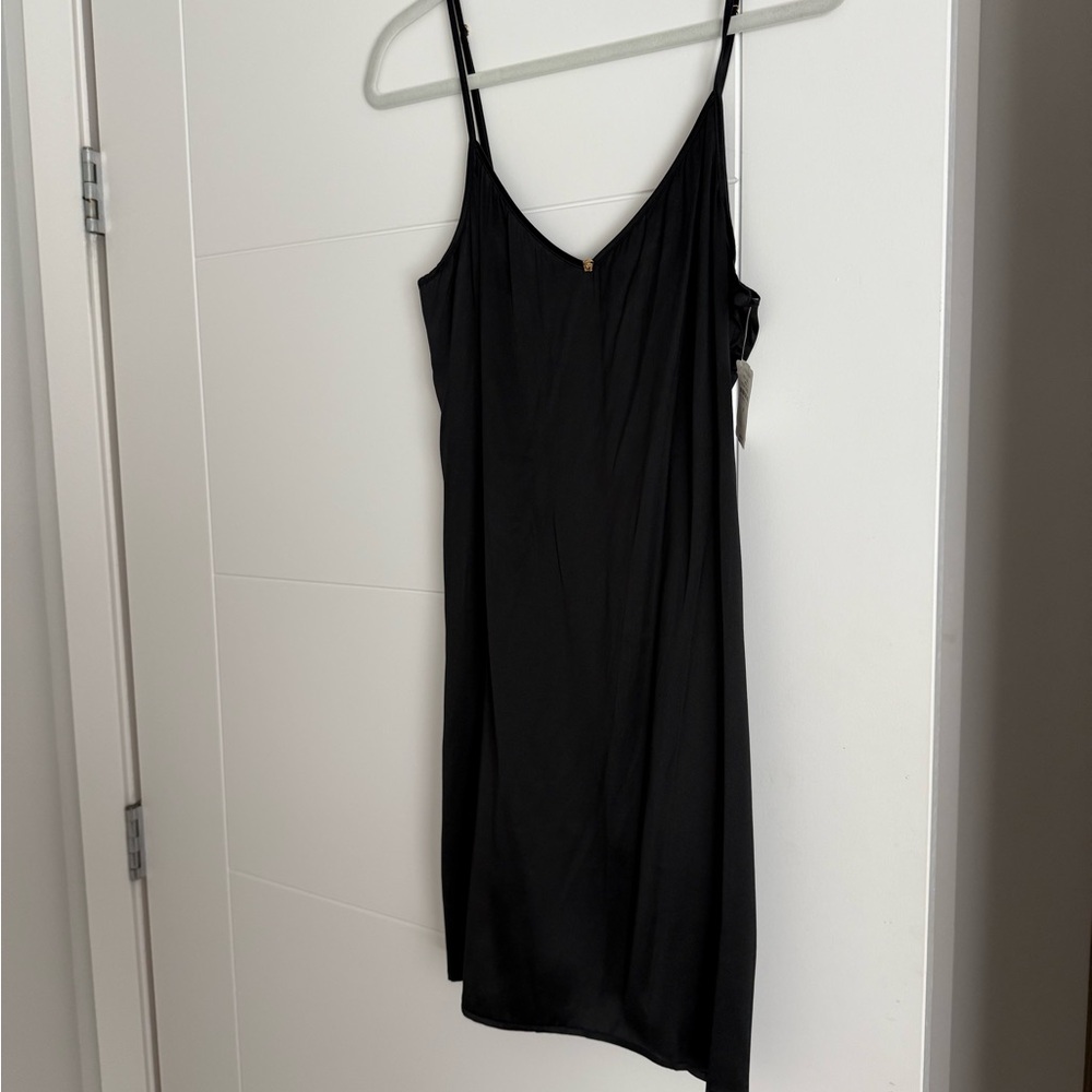 Versace Elegant Black Slip Dress 🖤